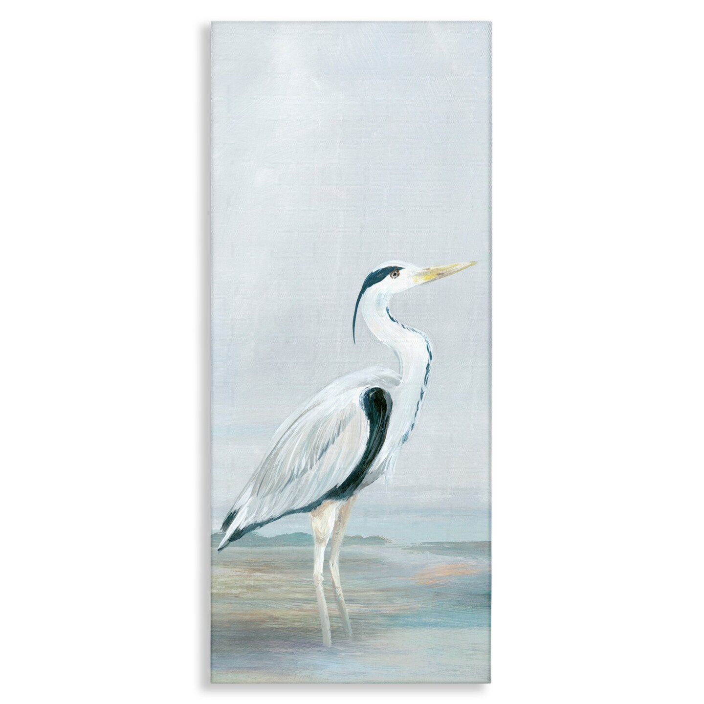 Stupell Industries Standing Tall White Heron Canvas, design by Lily K.