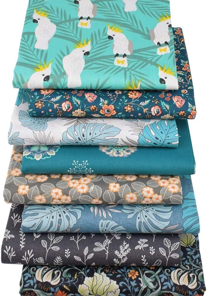 50pcs 100% Cotton Fabric Bundle 10&#x22; x 10&#x22; PreCut Fat Squares Sheets(Solid)