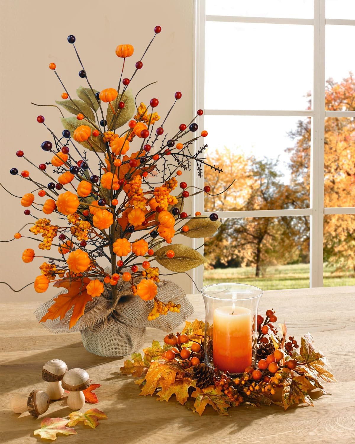 Fall Table Centerpieces Tree