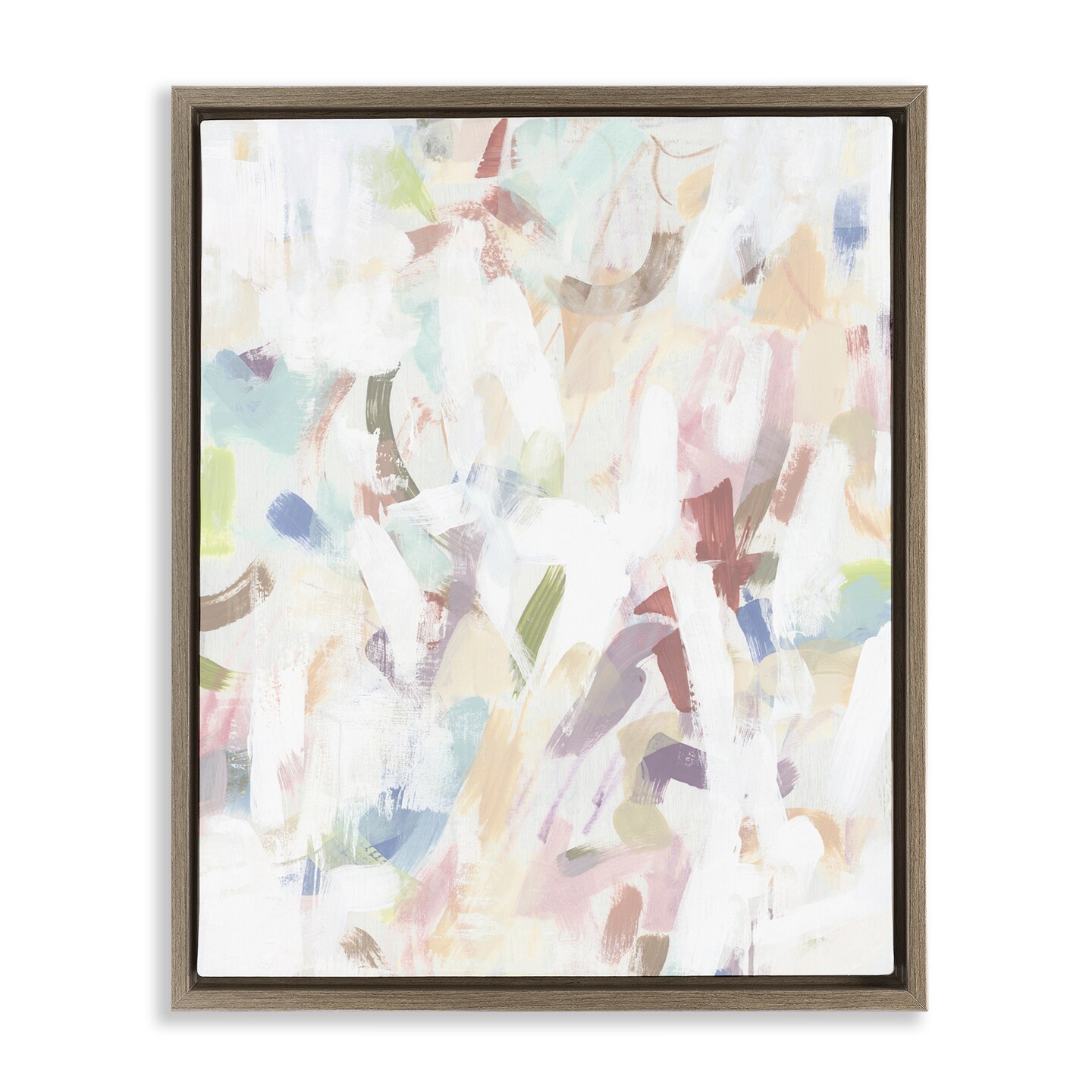 Stupell Industries Candy Scrape Abstraction Floating Frame, design by June Erica Vess