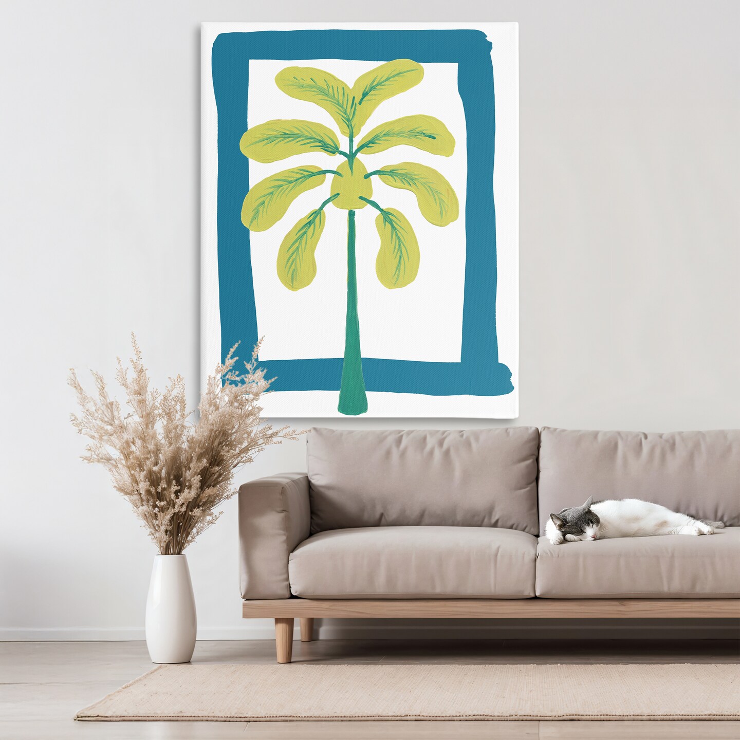 Stupell Industries New Oasis Palm Tree Canvas, design by Bronwyn Baker