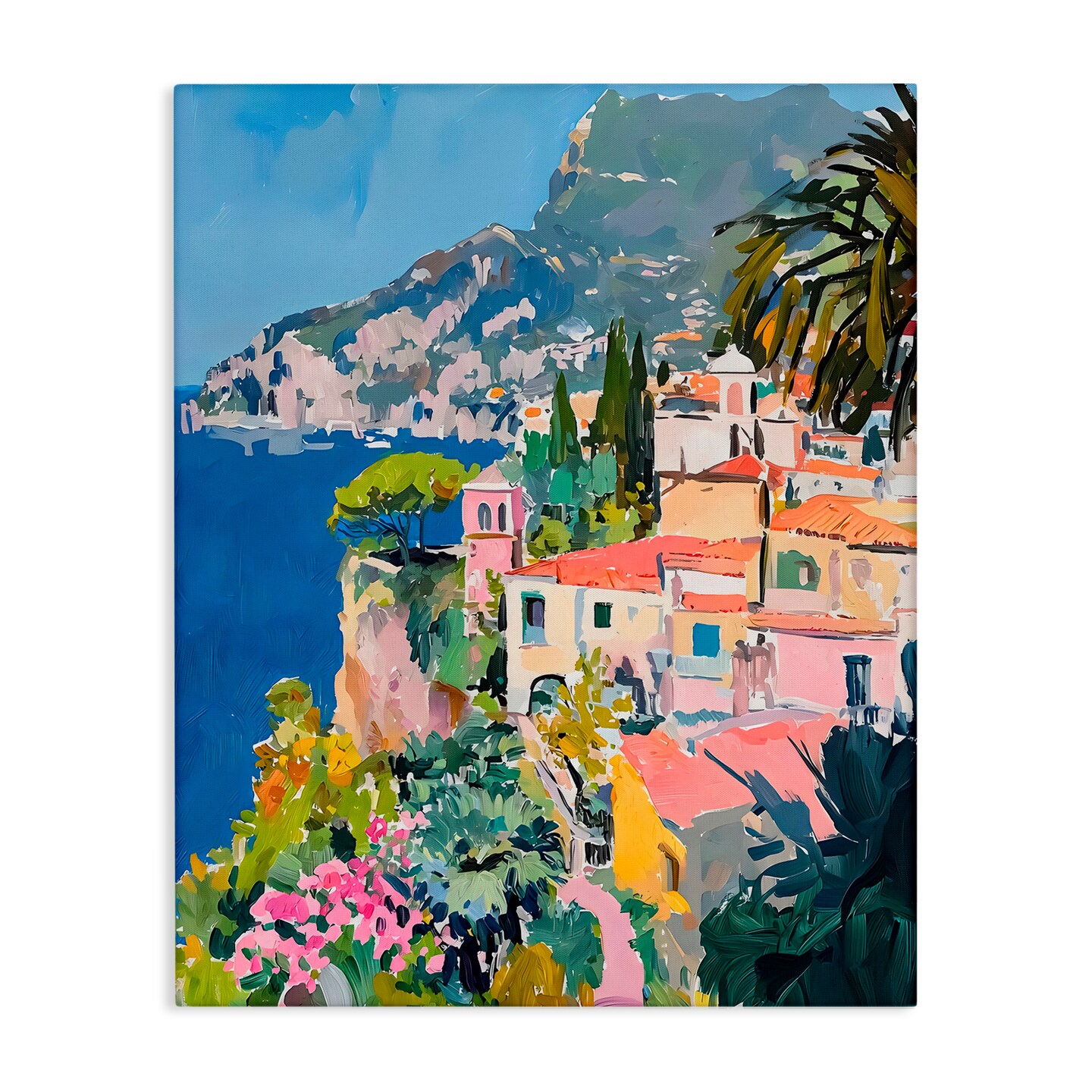 Stupell Industries Scenic Italian Coast Canvas, design by Riley B