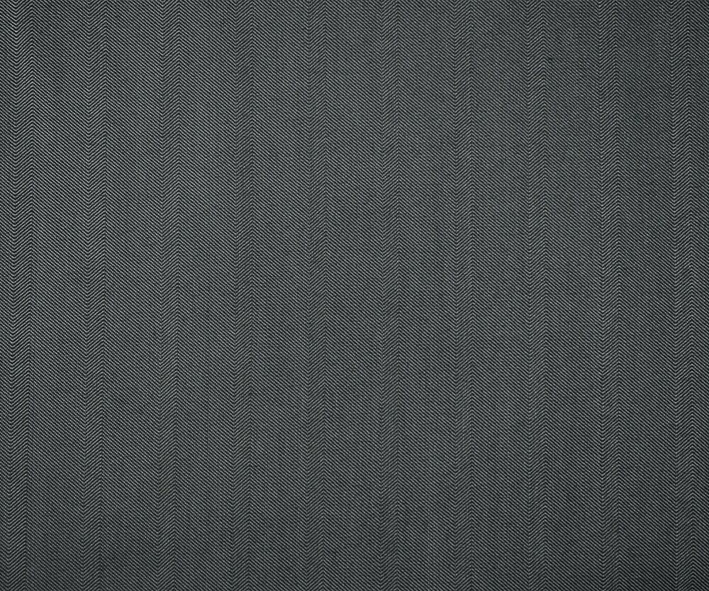 Gray-Black Wool-Polyester Irregular Herringbone Shirting Fabric By the Yard