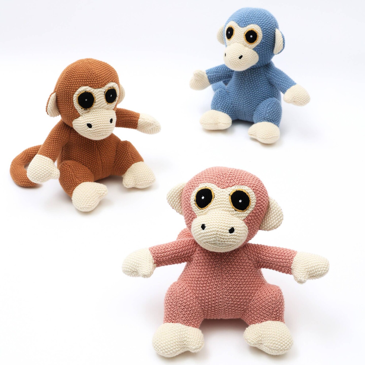 100% Handmade Cotton knitted Soft Monkey Plush Toy/Soft Toys