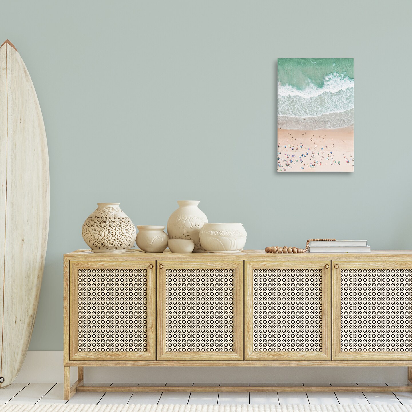 Stupell Industries Aerial Summer Beach Canvas Wall Art Design by Sisi and Seb