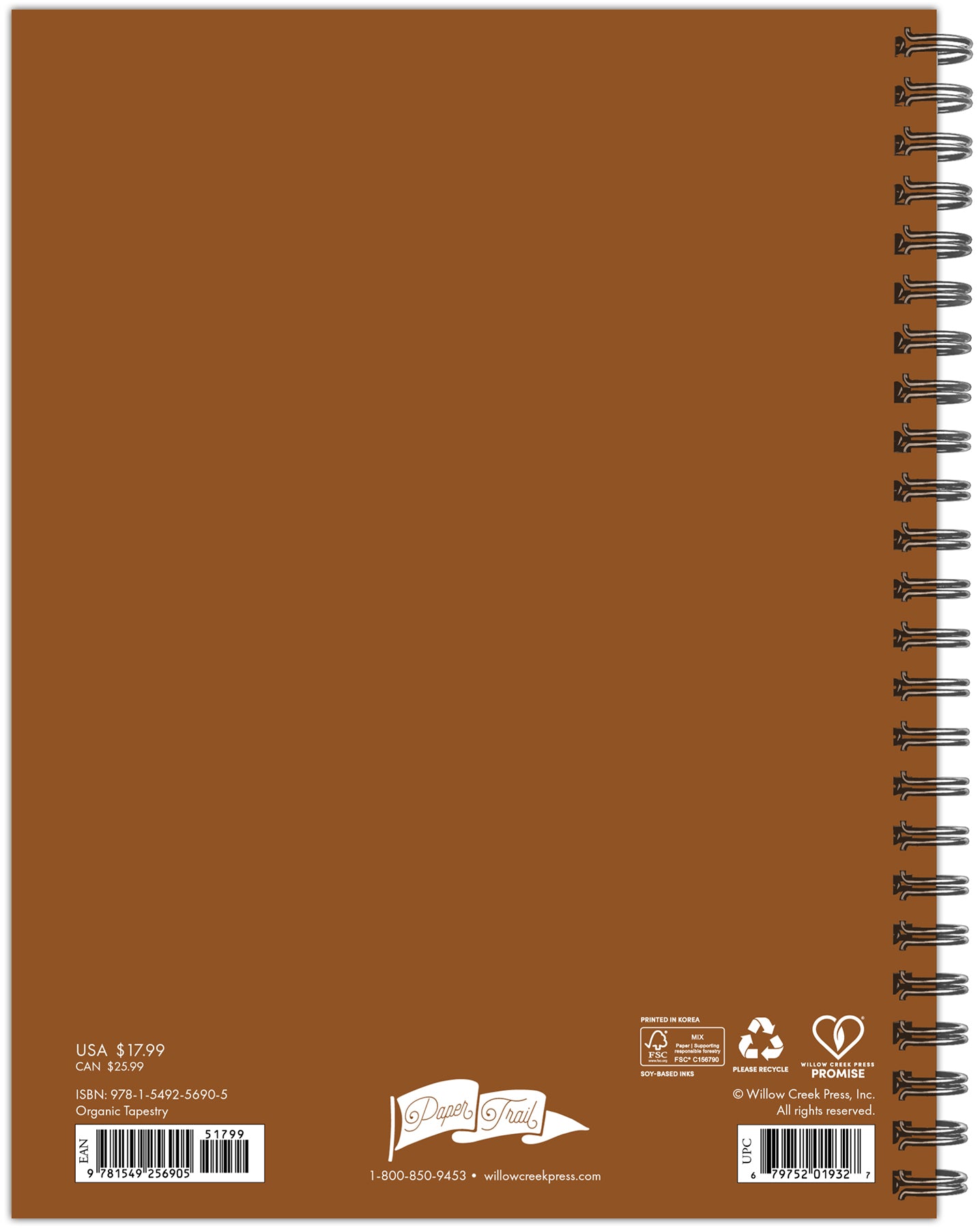 Organic TapestryAcademic July 2025 - June 2026 6.5&#x22; x 8.5&#x22; Weekly Softcover Planner