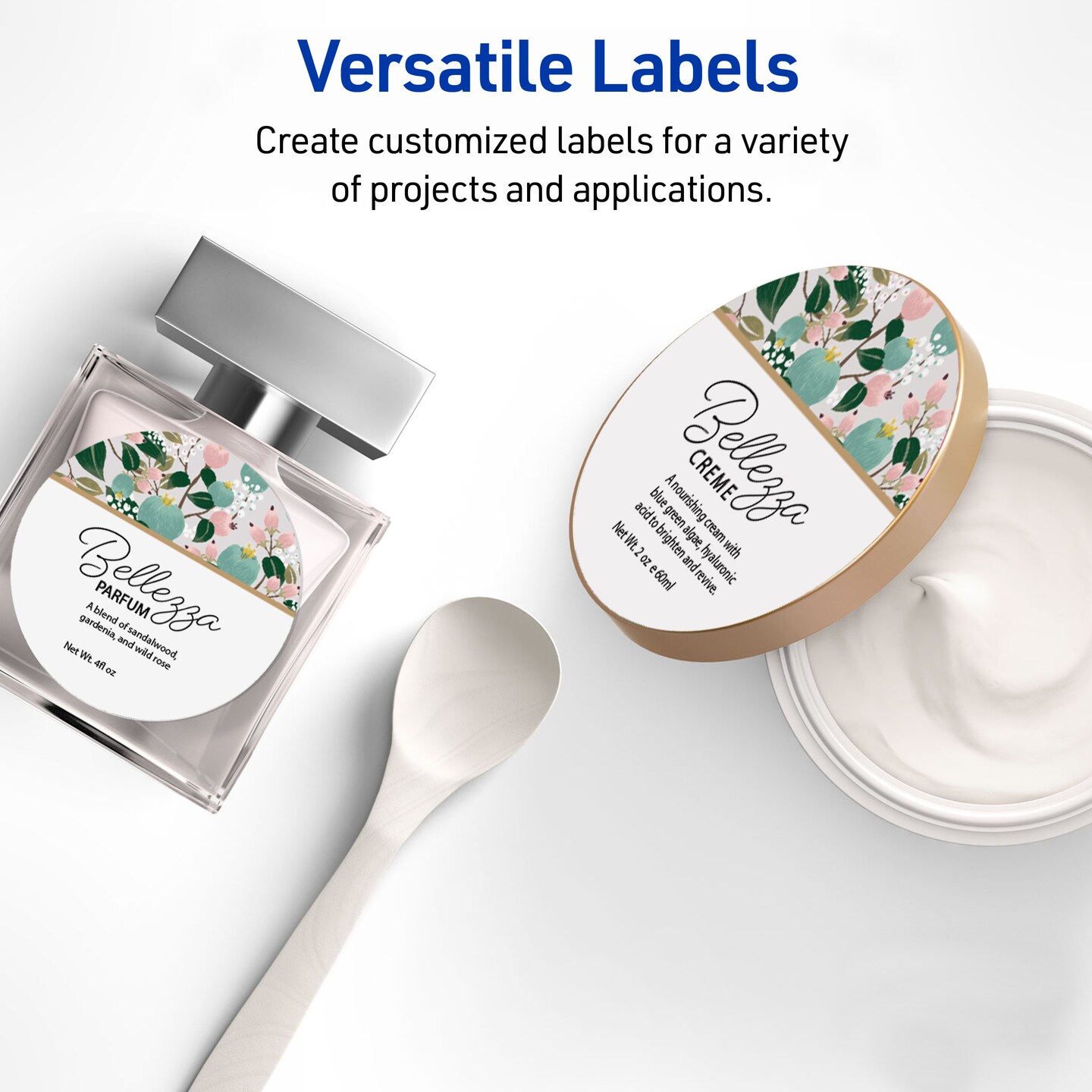 Avery Printable Round Labels with Sure Feed, 3" Diameter, Matte White, Permanent Adhesive, Laser & Inkjet Printers, 150 Blank Labels (5655)