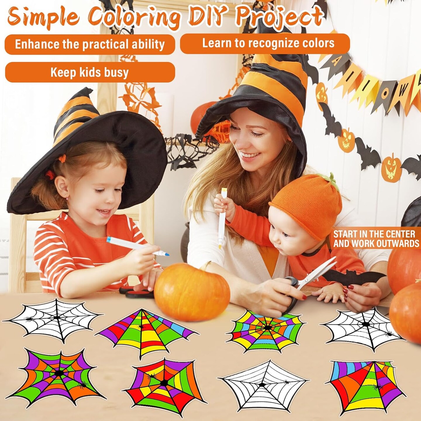 42Pcs Halloween Arts Crafts