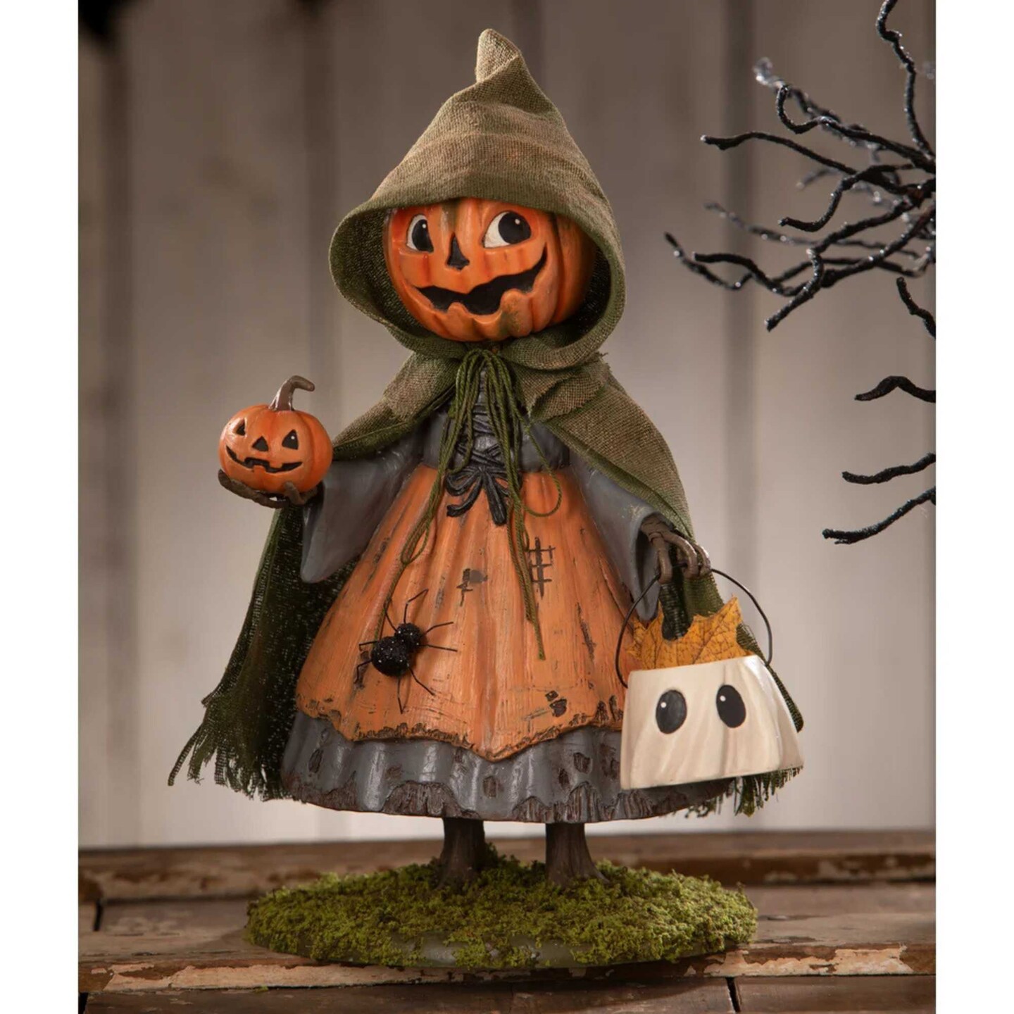 Bethany Lowe 10.25 In Smiling Susie Pumpkin Halloween Figurine