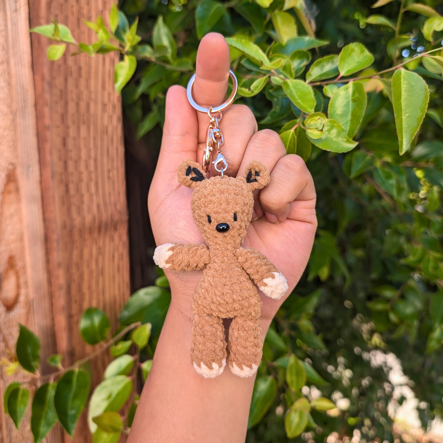 Ourson En Peluche Crochet Main - Décoration, Porte-clés - Fait Main Aux USA