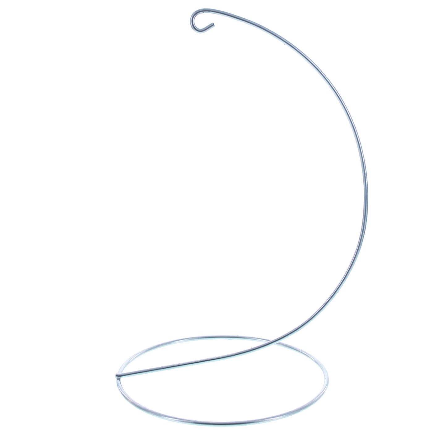Silver Modern Minimalist Metal Ornament Display Stand 5.9 Inches