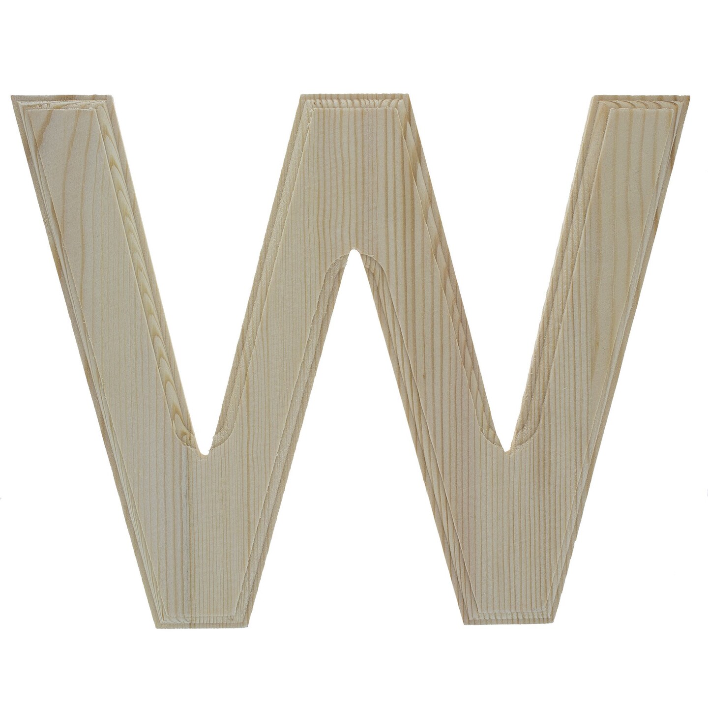 Unfinished Wooden Arial Font Letter W 6 25 Inches Michaels