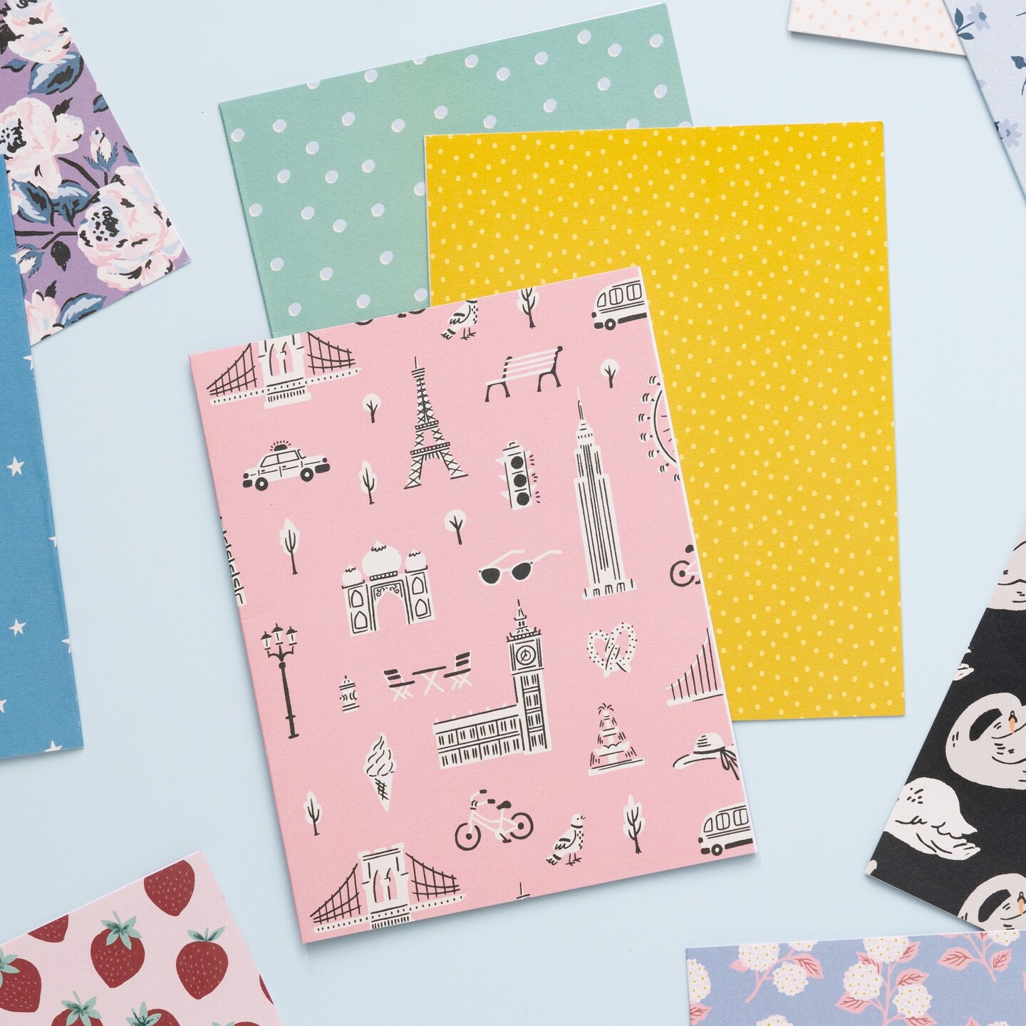 American Crafts A2 Cards W/Envelopes (4.375"X5.75") 40/Box-Maggie Holmes Round Trip