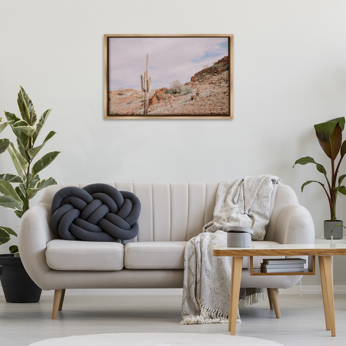 Stupell Industries The Climb Desertscape Framed Floater Canvas Wall Art Design by Wild Apple
