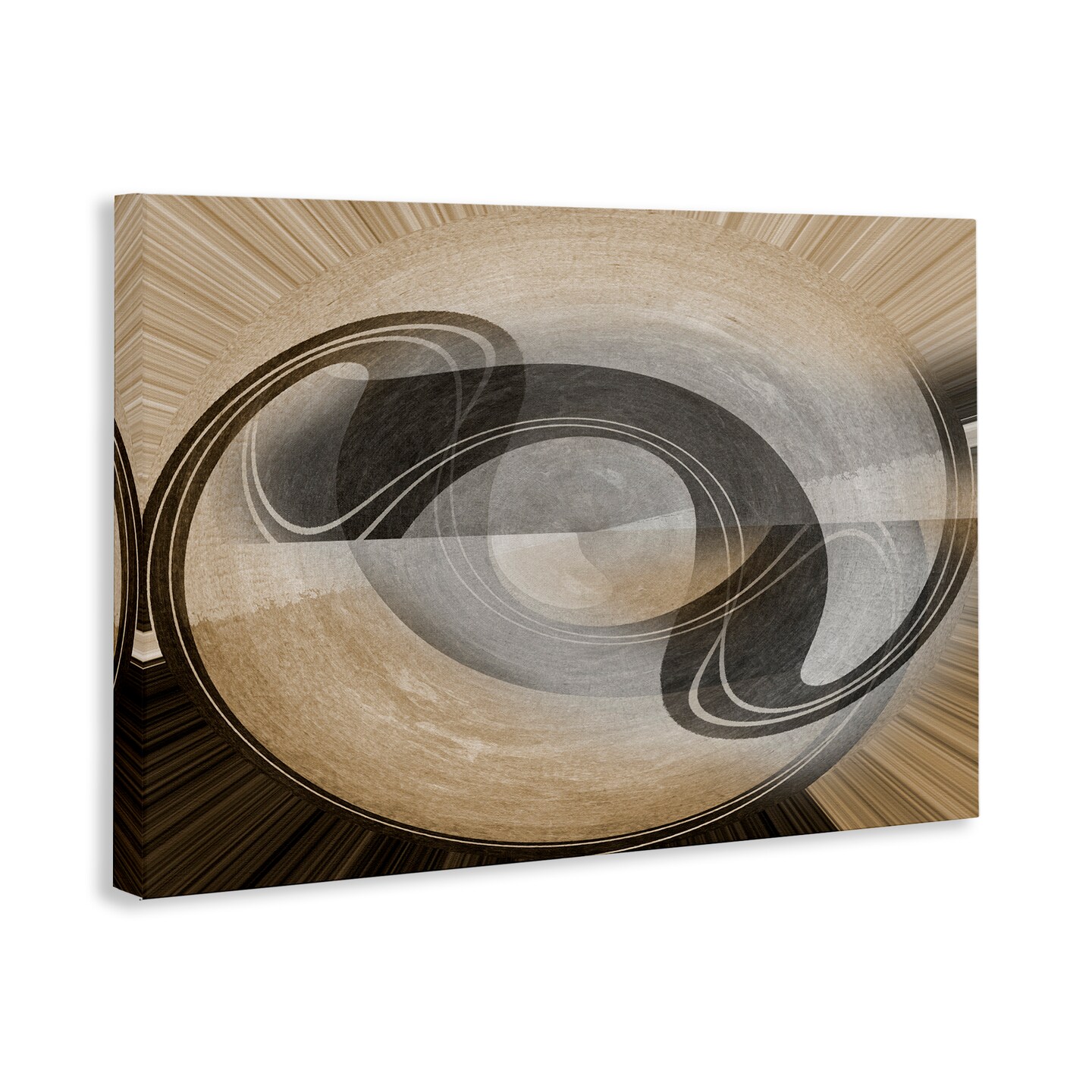 Stupell Industries Curved Swoop Shape Canvas Wall Art Design by Noah Bay