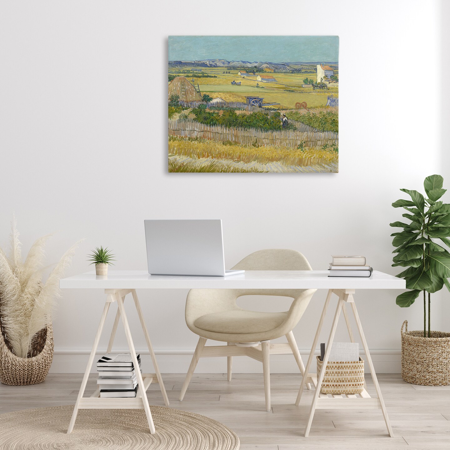 Stupell Industries Van Gogh The Harvest Landscape Canvas Wall Art Design by one1000paintings