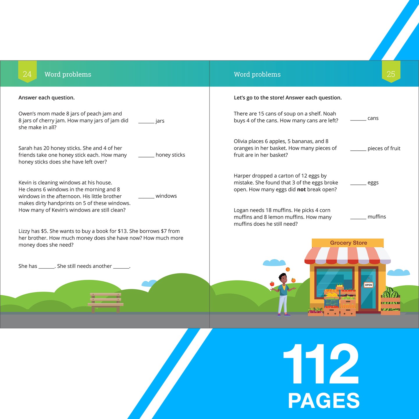 IXL Subtraction 2nd Grade Math Workbook, Mathematics Book for Kids Age 7-8 Covering How to Subtract 2 and 3 Digit Numbers, Subtracting Strategies and Facts, and More