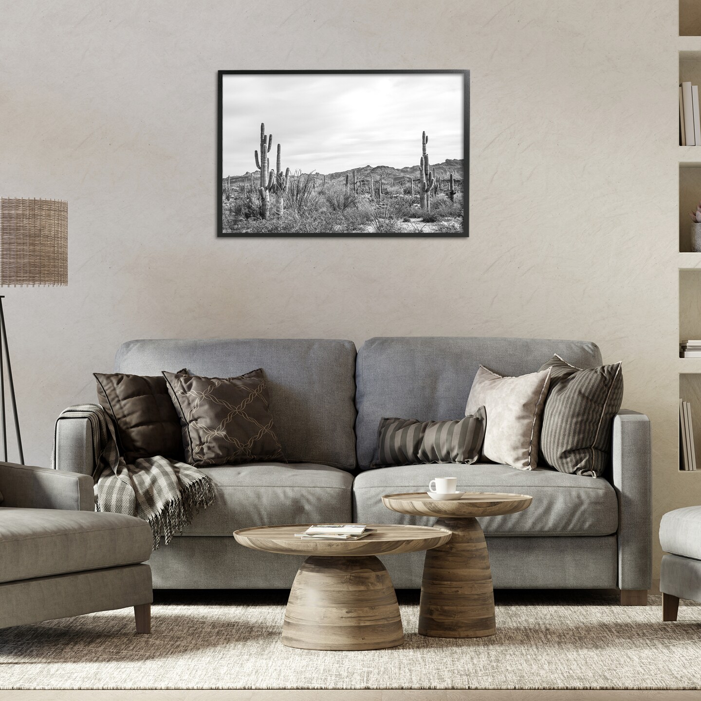 Stupell Industries Sonoran Desert Wonderland Framed Giclee Wall Art Design by Nathan Larson