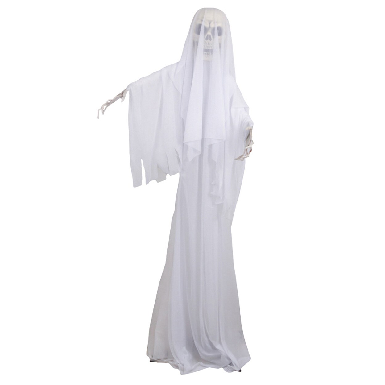 Halloween Ornament Scary Ghost Bride Figure With Sound Battery Operated Halloween Skeleton Decoration Creepy Haunted