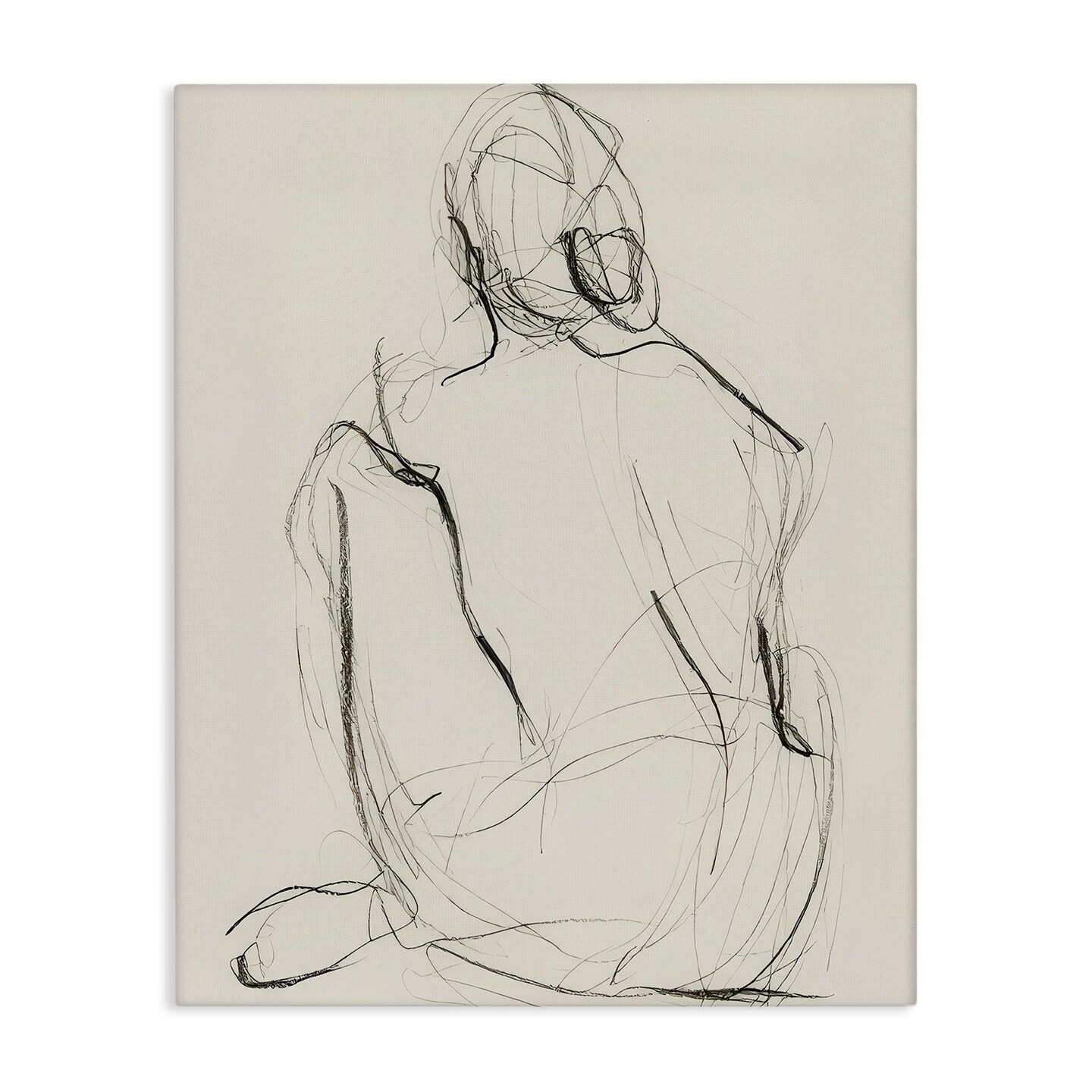 Stupell Industries Nude Figure Drawing Canvas Wall Art Design by Victoria Barnes