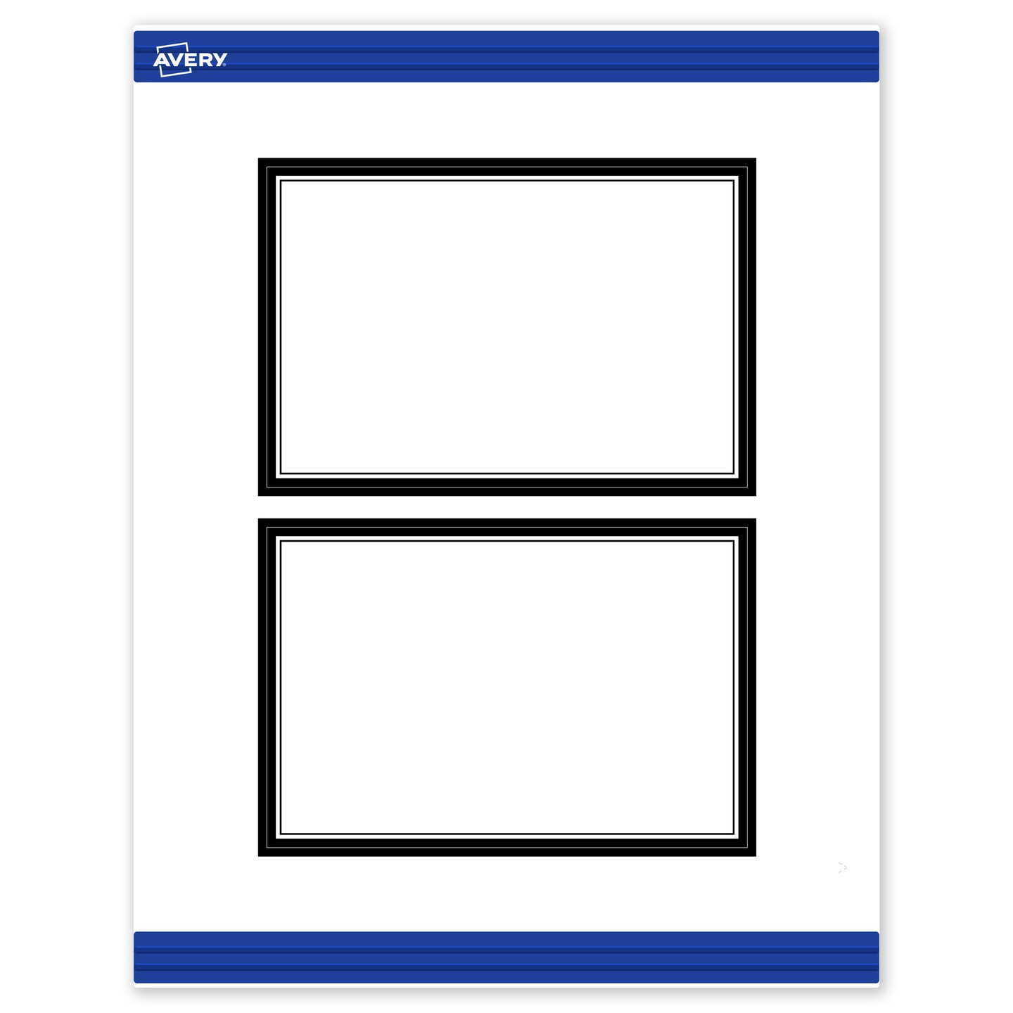Avery Printable Rectangle Postcards, Double Black Border, 4&#x22; x 6&#x22;, Matte White Rectangle Postcards, Laser/Inkjet, 20ct, Great for Postcards