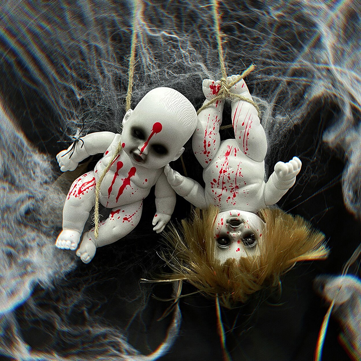 Halloween Creepy Doll Diy Scary Zombie Baby Dolls Haunted House Adornment Hanging Ornament Prop For Horror