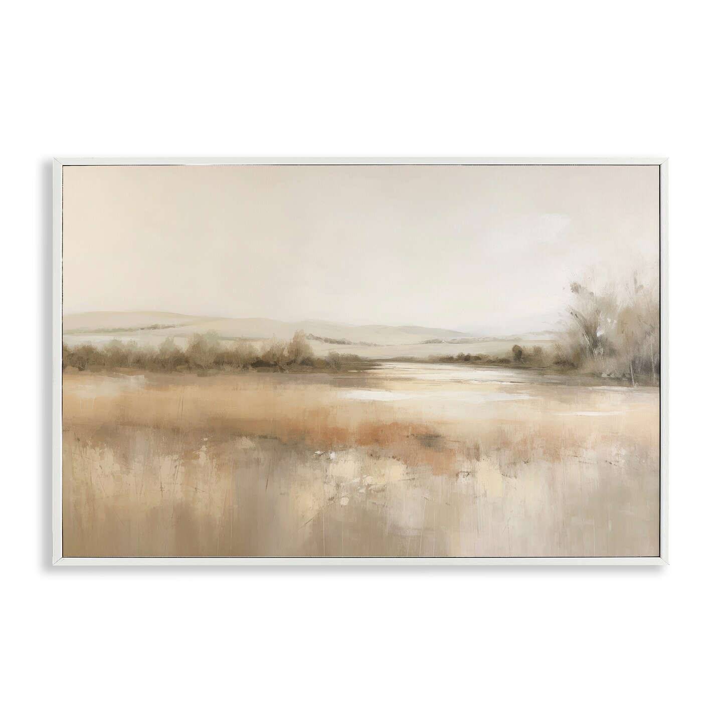 Stupell Industries Reflective Beige Countryside Framed Giclee Wall Art Design by Irena Orlov