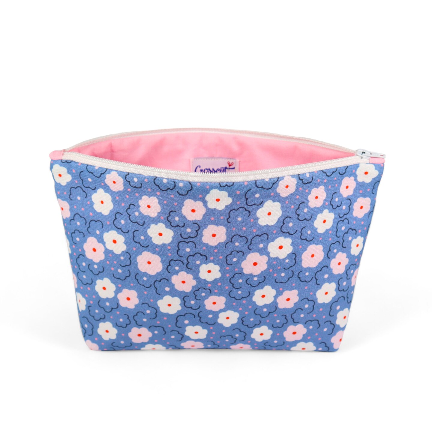 Crosscut Sewing Co.® Zipper Pouch Sewing Project Kit for Beginners with Fabric, Instructions and Video