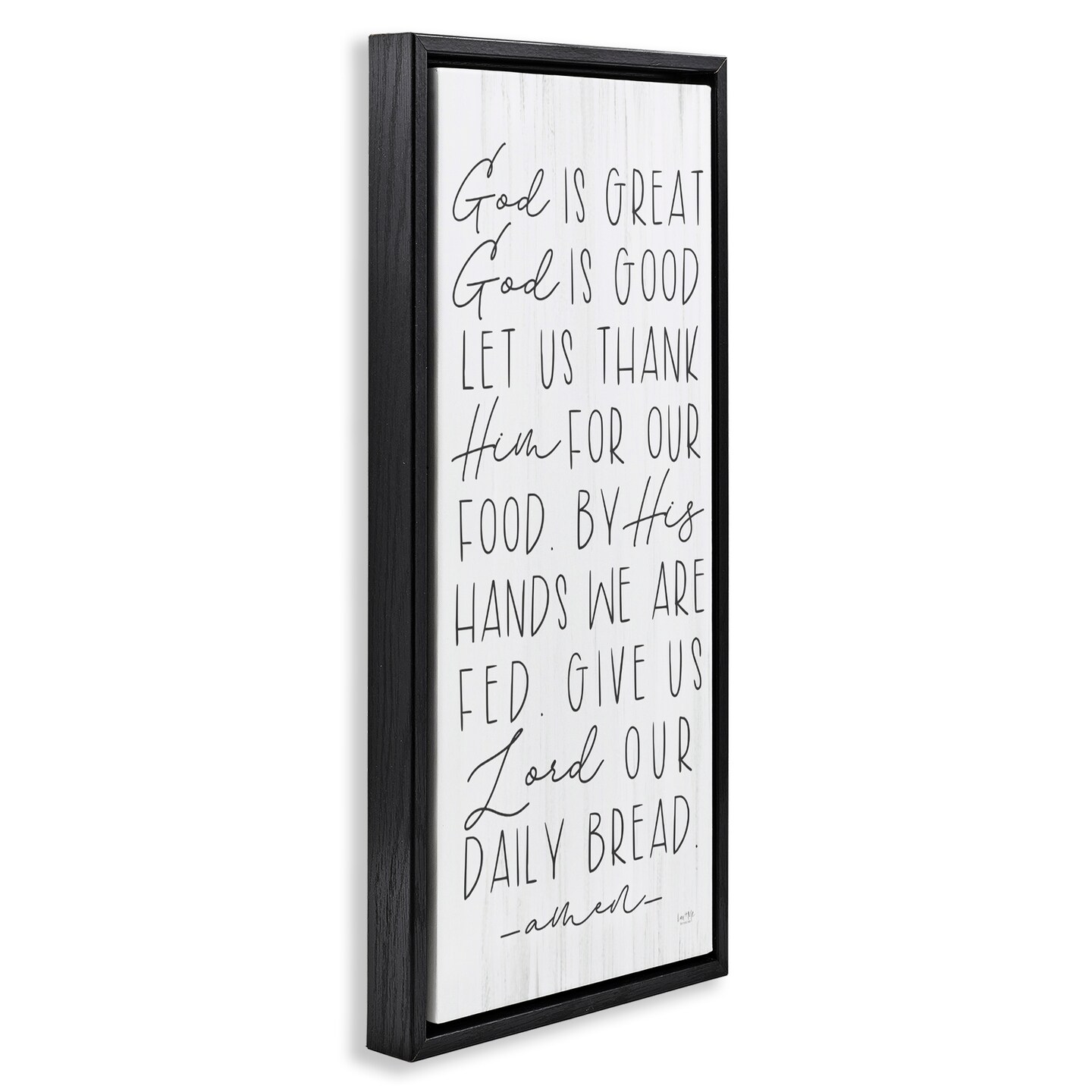 Stupell Industries God Is Great & Good Floating Frame, design by Lux + Me Designs