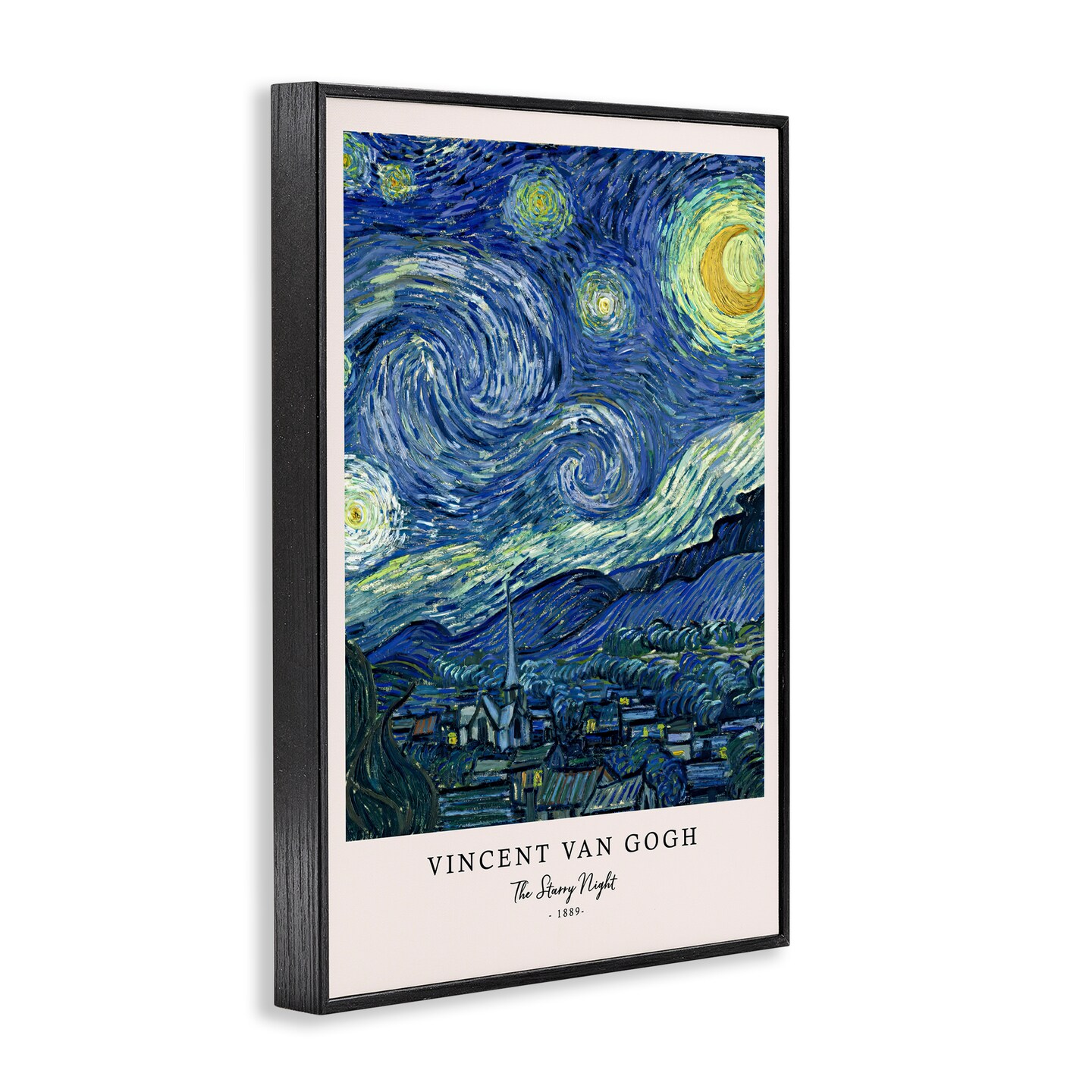 Stupell Industries Classic Starry Night Van Gogh Framed Giclee, design by Vintage Hustle