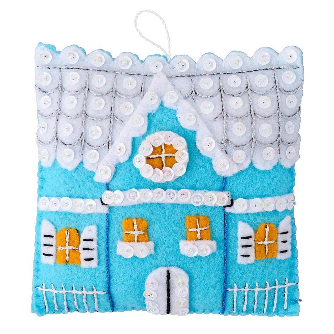 Bucilla Felt Ornaments Applique Kit Set Of 6-Toyland Treasures