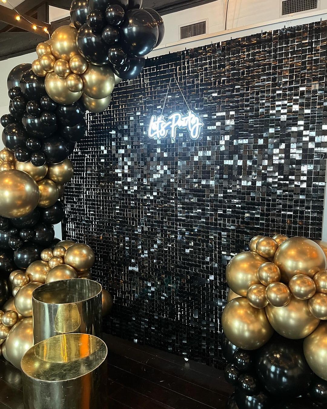 35Pcs Large Thick Balloons Big Round Black Latex Balloon(black)18 x 18 x 18 inches