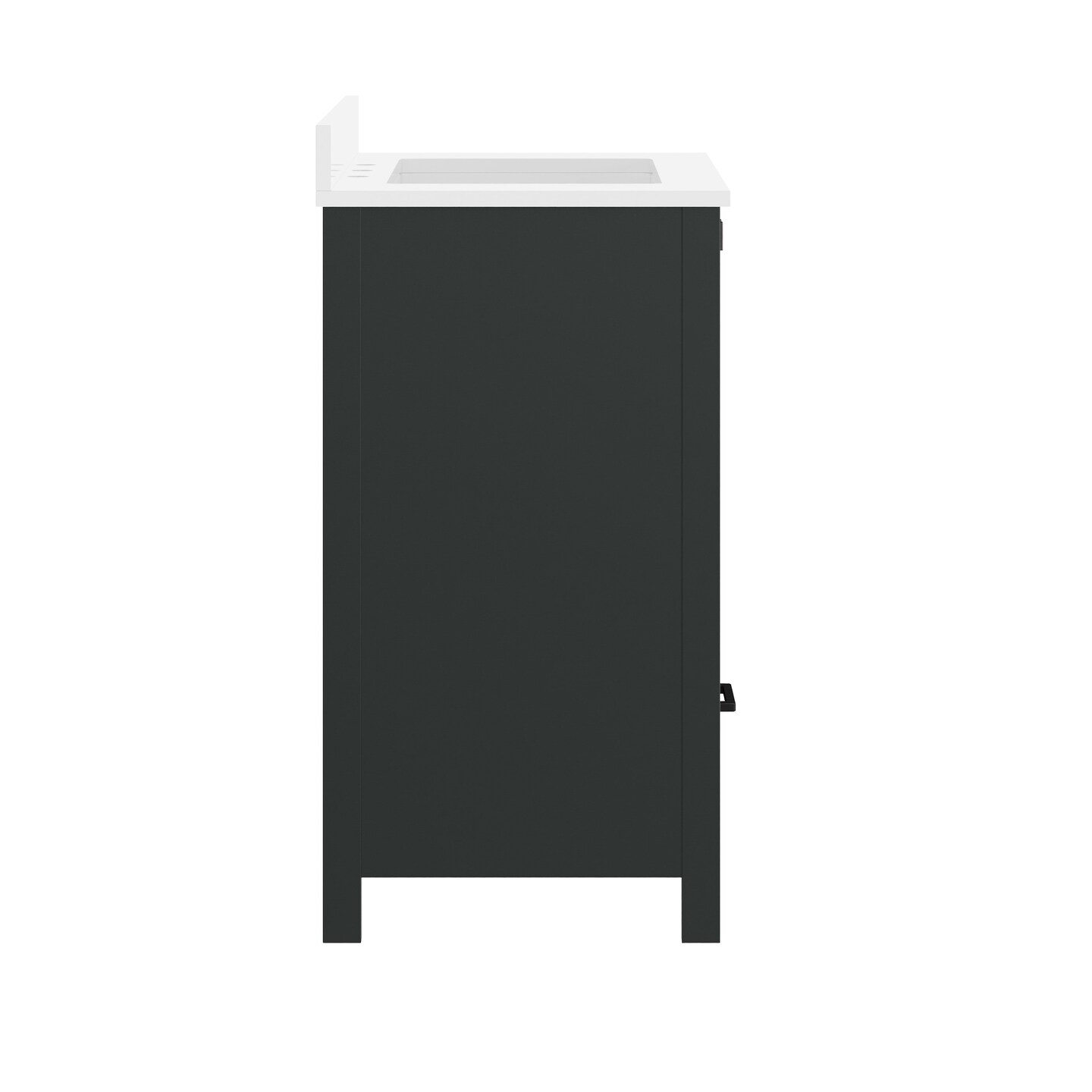 Merrick Lane Argos Single Sink Bathroom Vanity with Undermount Basin, Soft-Close Cabinet, Easy-Glide Drawer, and Carrara Marble Finish Countertop