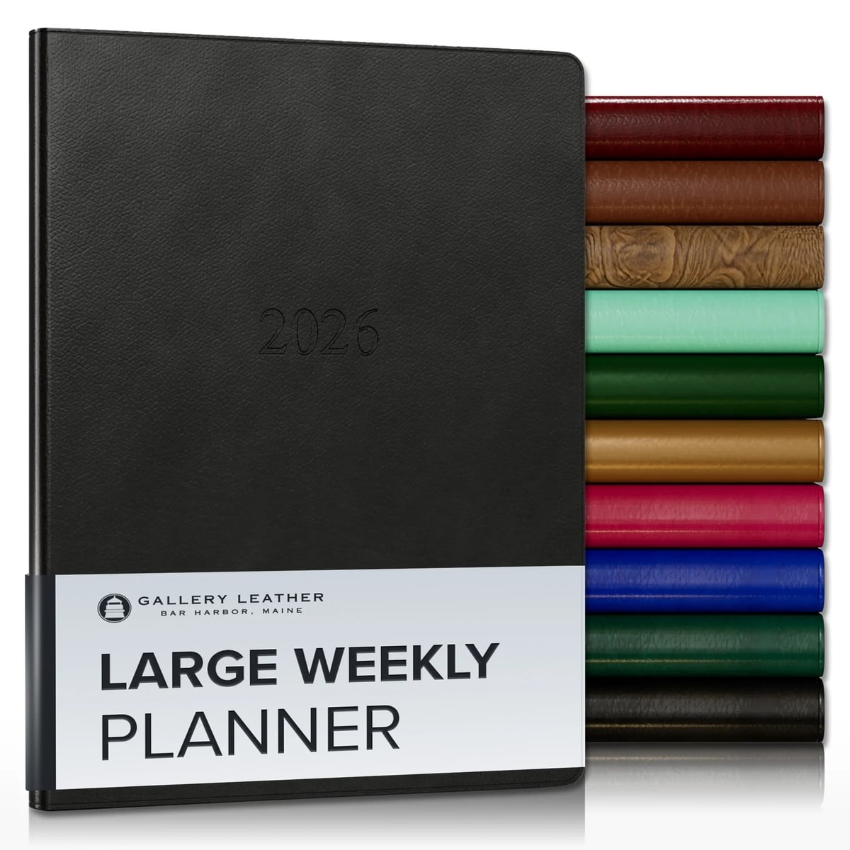 Gallery Leather Large Weekly Planner 2026 Elegantly Bound Calendar Gallery leather large weekly planner 2026 elegantly bound calendar