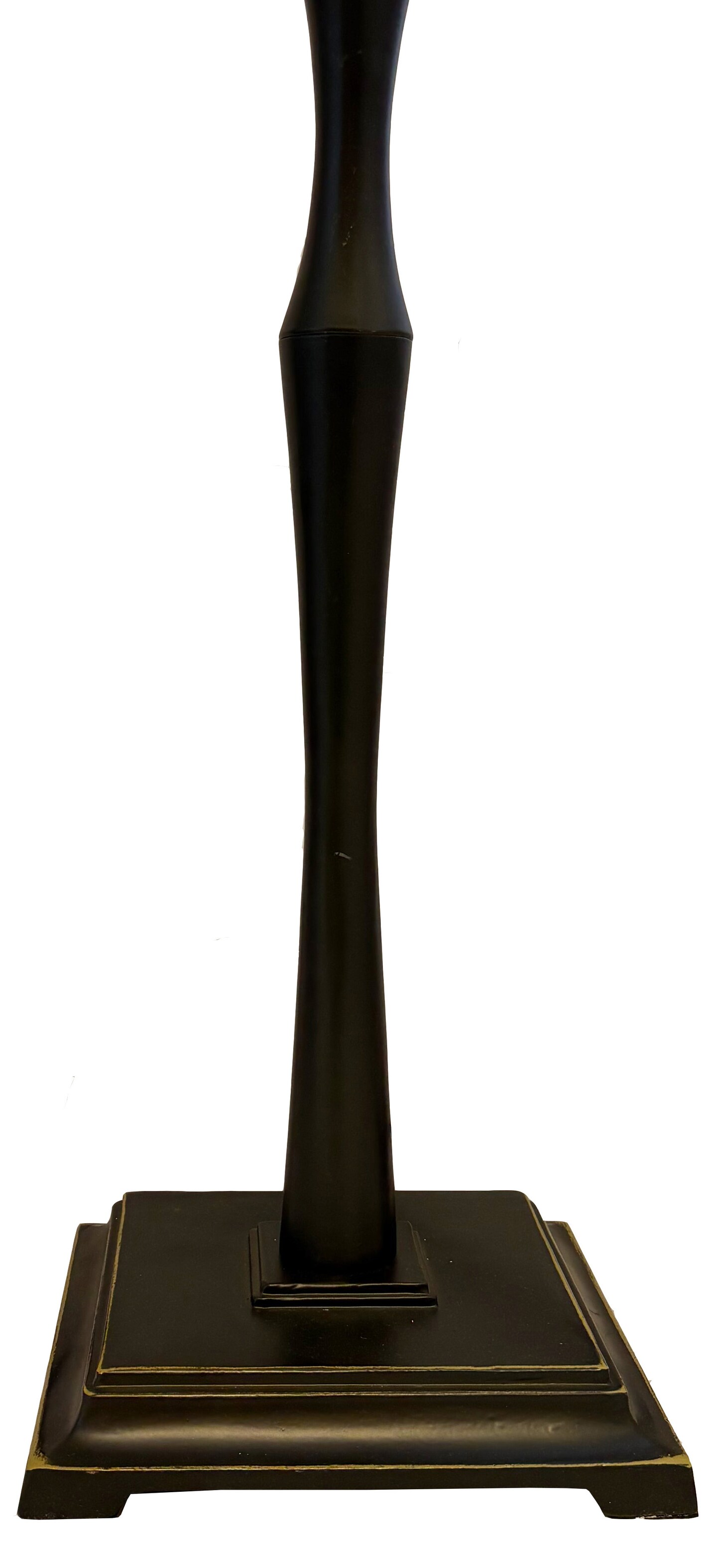 Doric Lamp Base, Antique Bronze Finish With Gold Highlights, Nicely Weighted, 25&#x22; Tall