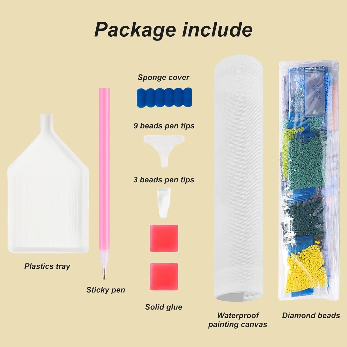 Diamond Painting Kits for Adults Cat, 5D DIY Diamond Art Kits for Beginners Round Full Drill Diamond
