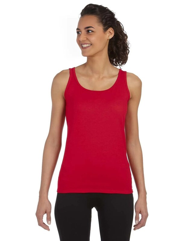 Gildan Ladies Softstyle Fitted Tank Top – Lightweight Slim Fit Sleeveless Tee for Women’s