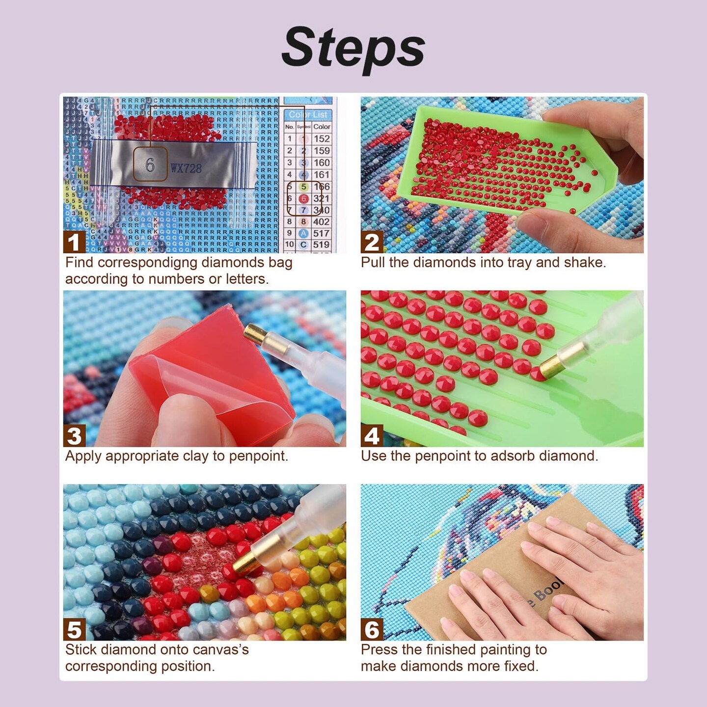Diamond Painting Kits for Adults, 5D DIY Diamond Art Kits for Beginners Round Full Drill Diamond
