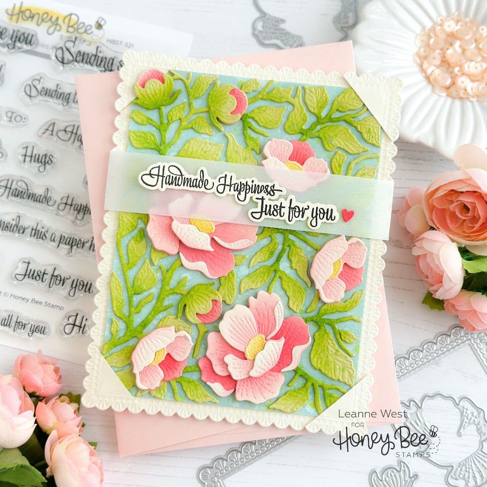 Bold Backgrounds: Vintage Roses - Honey Cuts - Stand-Alone Dies