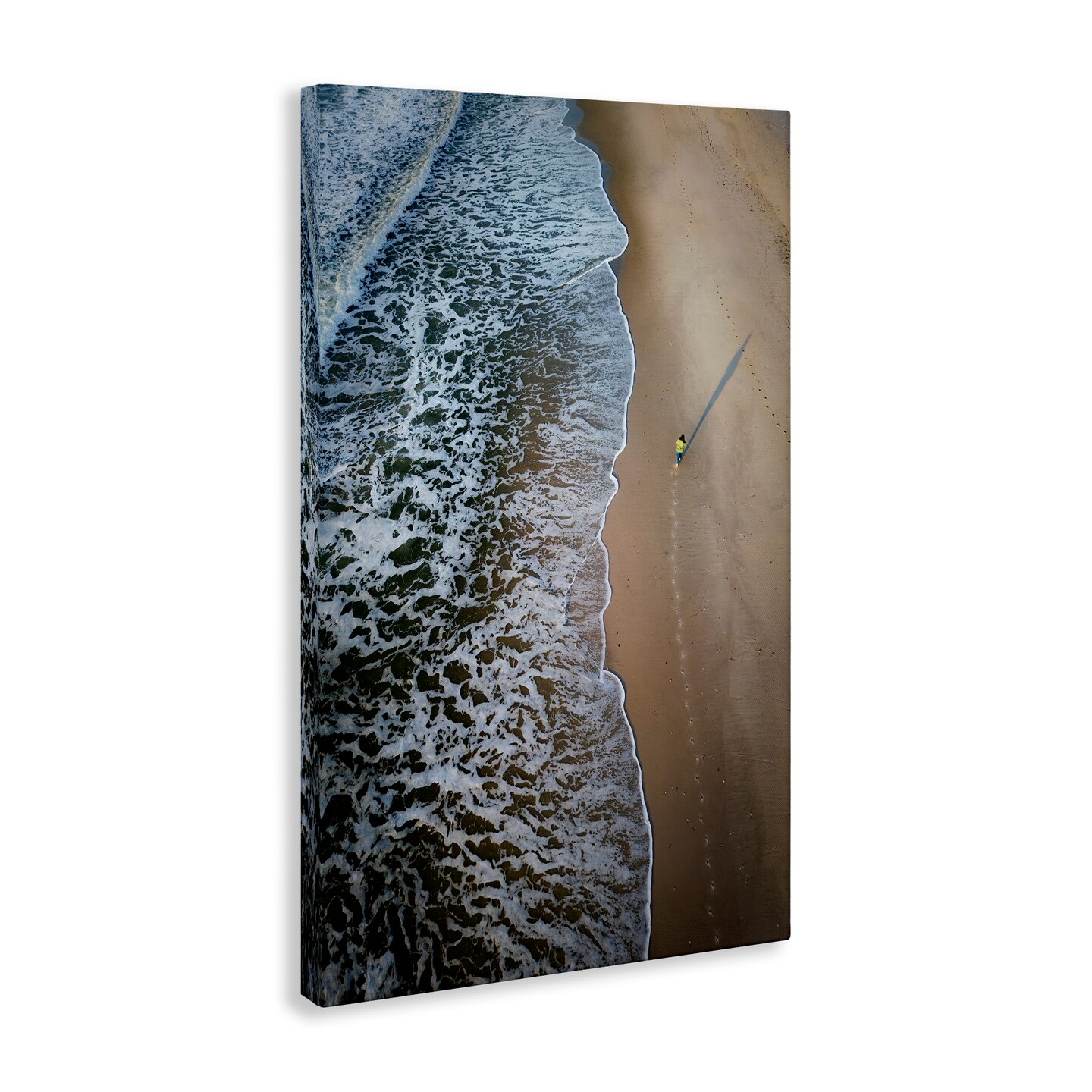 Stupell Industries Vertical Aerial Beach View Canvas Wall Art Design by Rick Berk