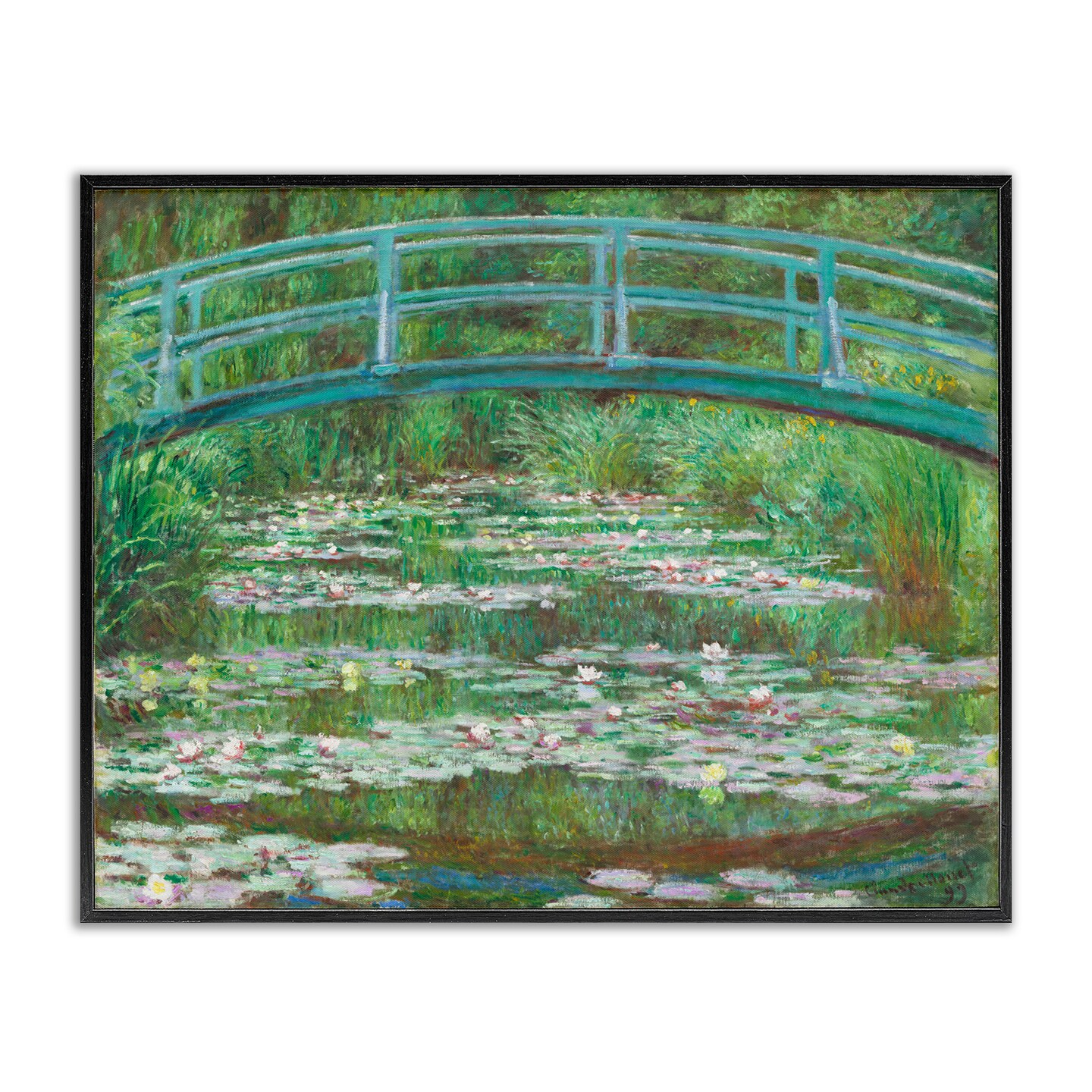 Stupell Industries Classic Monet Japanese Footbridge Framed Giclee Wall Art Design by one1000paintings
