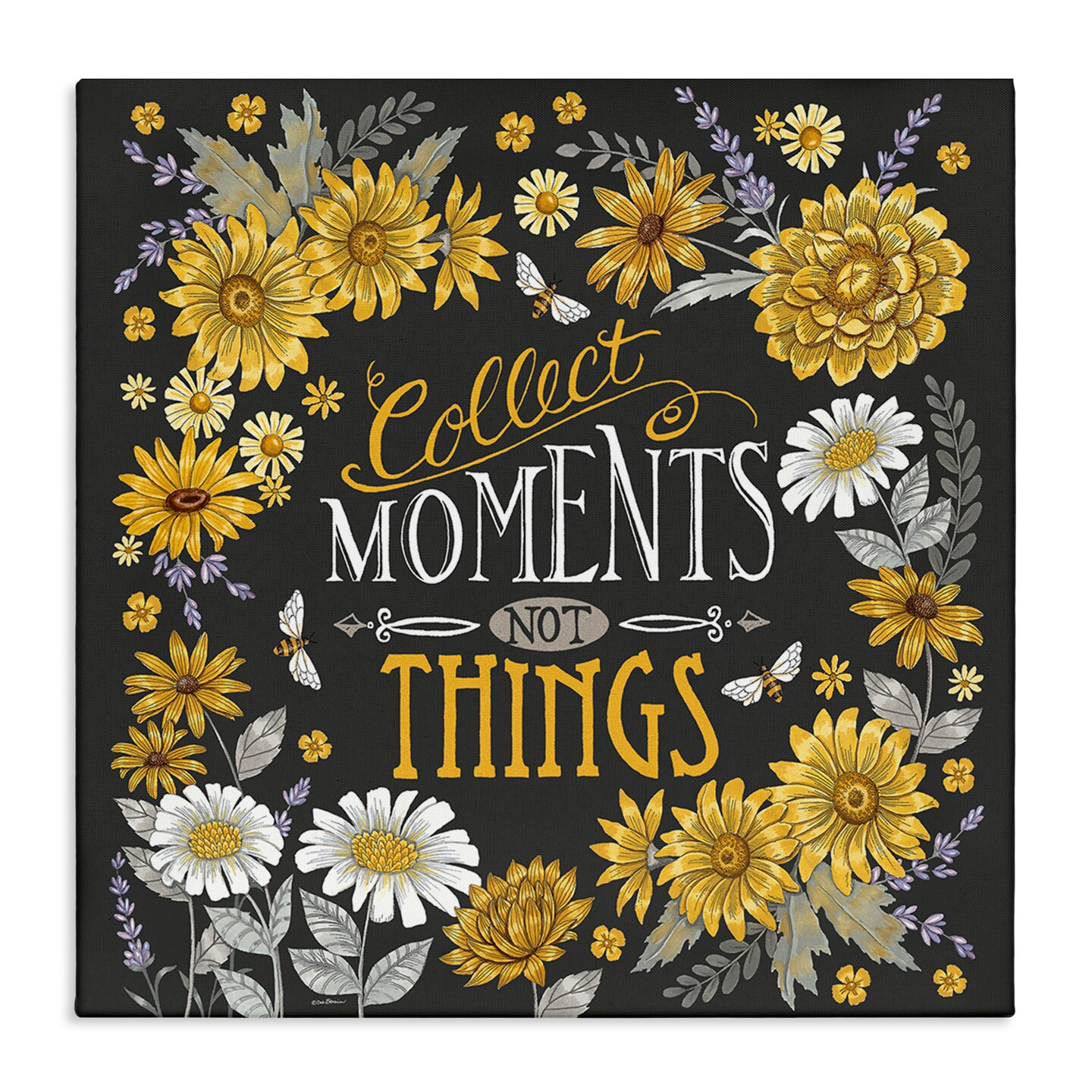 Stupell Industries Collect Moments Not Things Canvas Wall Art Design by Deb Strain