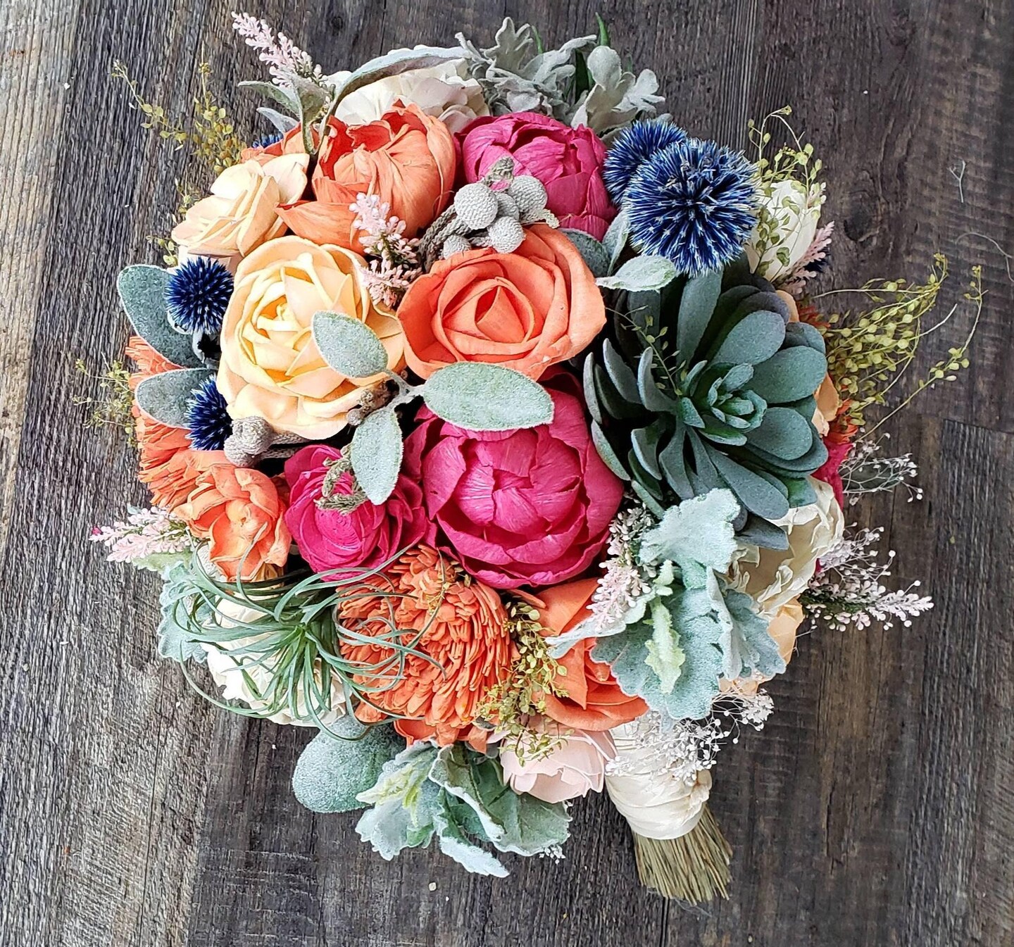Sola wood succulent bouquet, spring wedding, bright pink flowers, summer  wedding | MakerPlace by Michaels