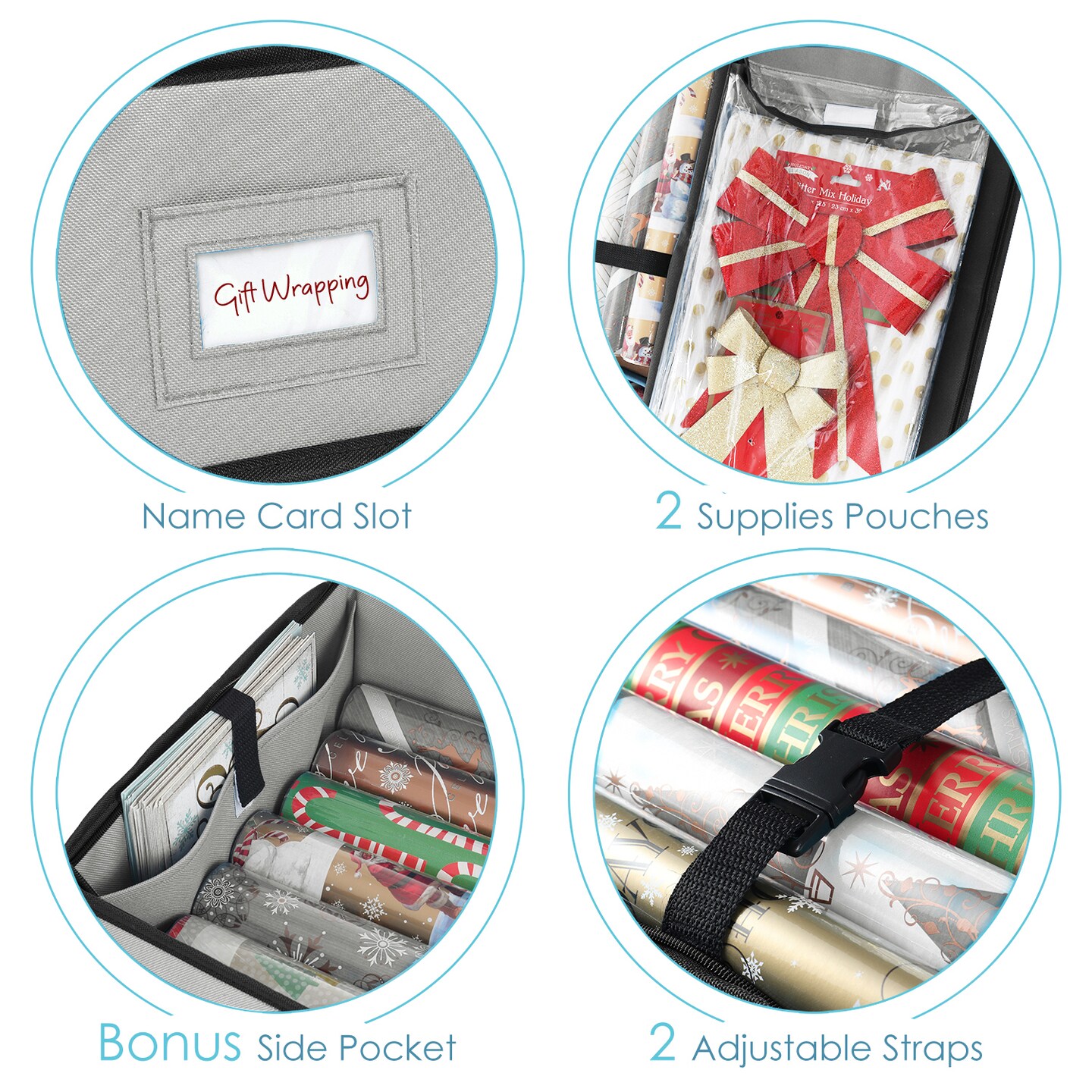 Hearth &#x26; Harbor Wrapping Paper Storage Container