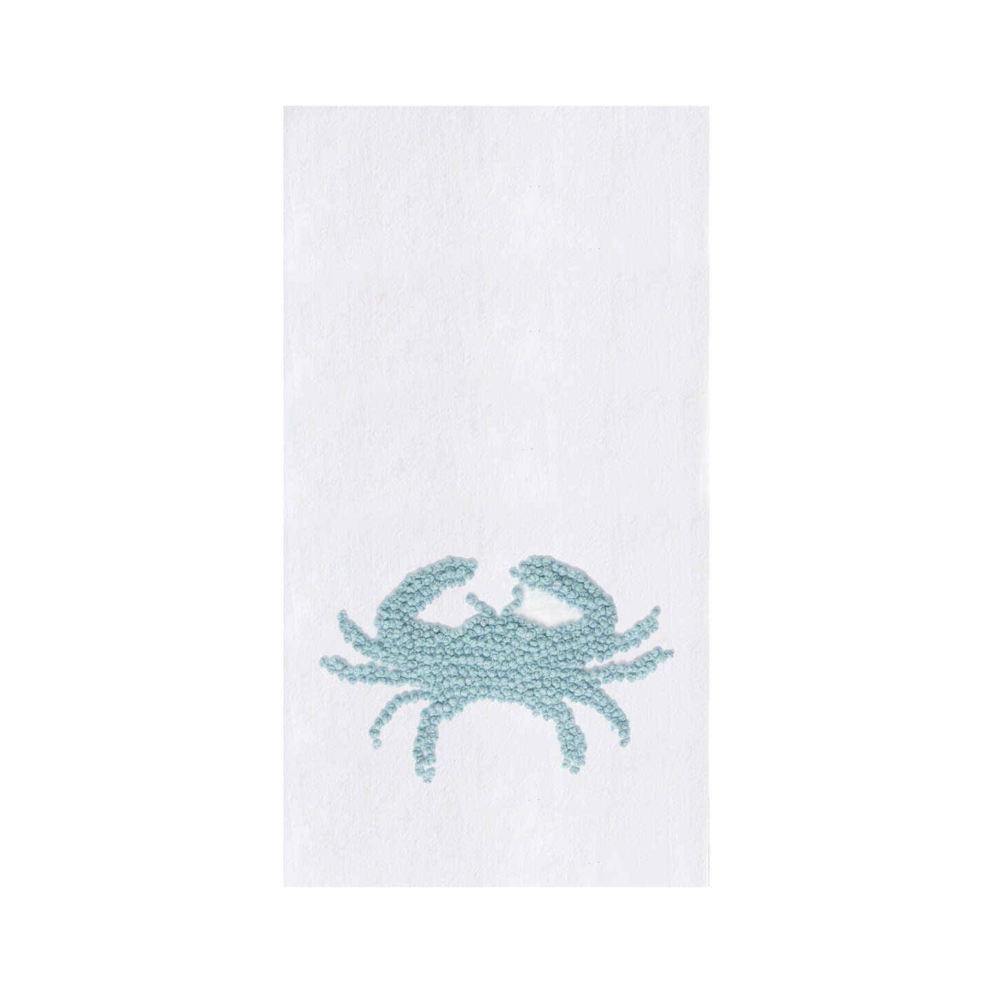 Blue Crab Flour Sack Decorative Kitchen Towel - Coastal Beach House