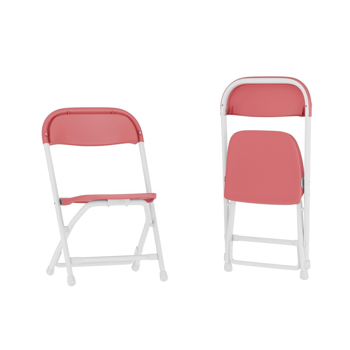 Emma and Oliver 2 Pack Kids Plastic Folding Chair Daycare Home