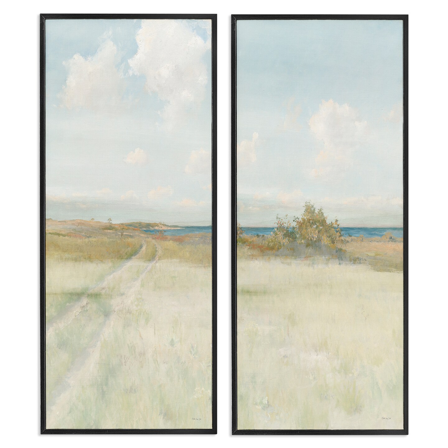 Stupell Industries Grass Path to Beach Alcove 2 pc Framed Giclee Wall ...