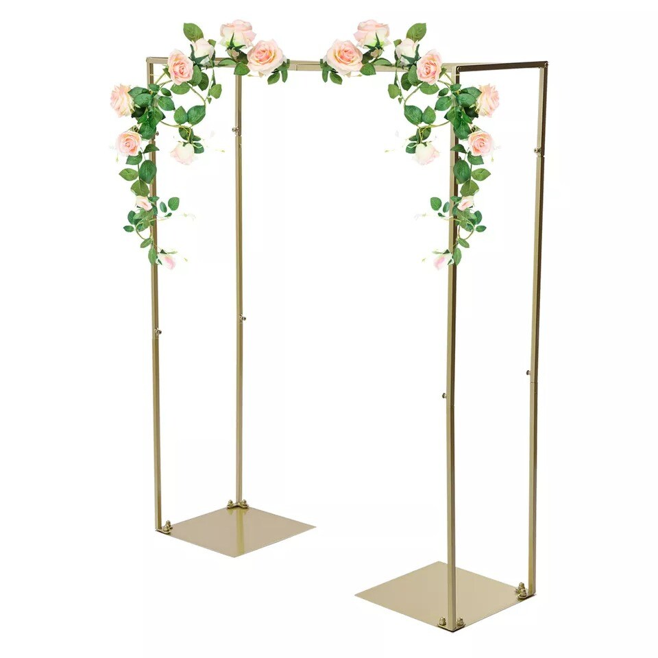 For Wedding Brithday Party Decor 1.2m Metal Flower Stand Gold Metal Wedding Arch