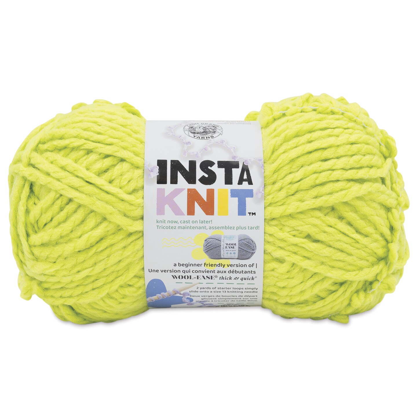 Lion Brand Yarn InstaKnit Yarn - Squeeze the Day, 122 yds