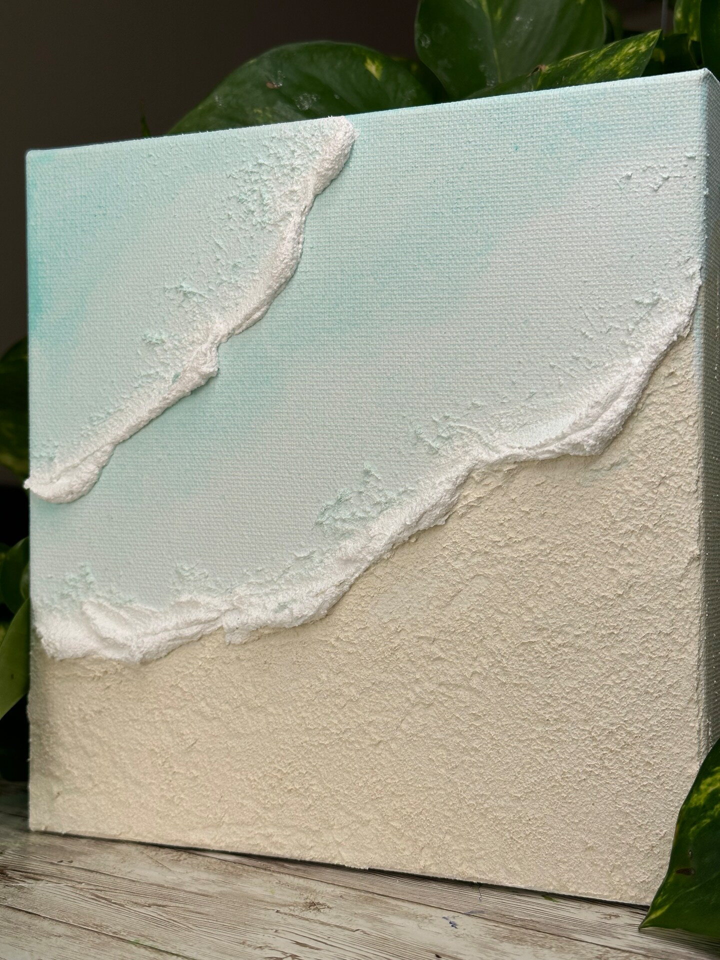 Textured Beach | Waves painting | For Beginners